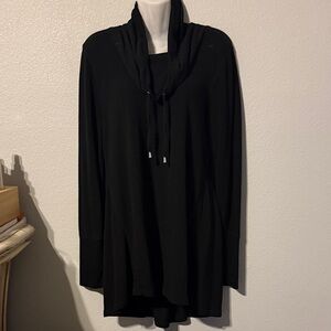 Cable & Gauge Black Cowl Neck Tunic